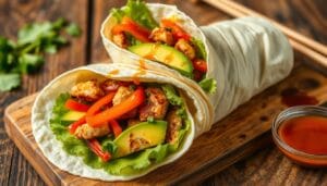 Asian Sesame Chicken Wrap