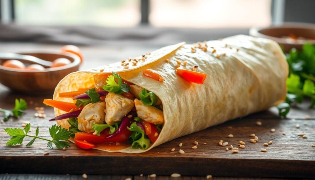 Asian chicken wrap ideas