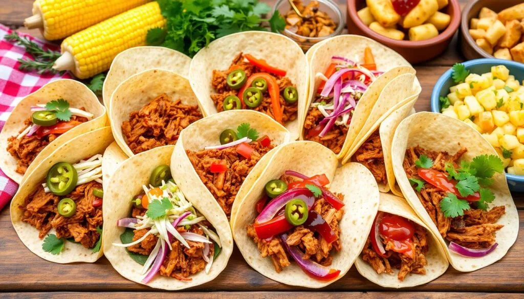 BBQ Pulled Pork Wrap variations BBQ Pulled Pork Wrap variations