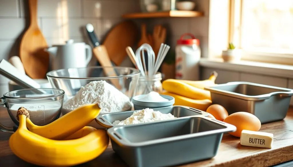 Baking tools for banana bread Baking tools for banana bread