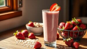 Strawberry Oatmeal Protein Shake