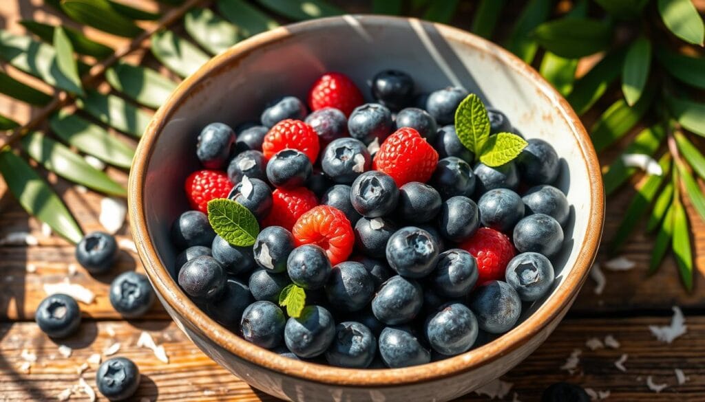 blueberries in a bowl