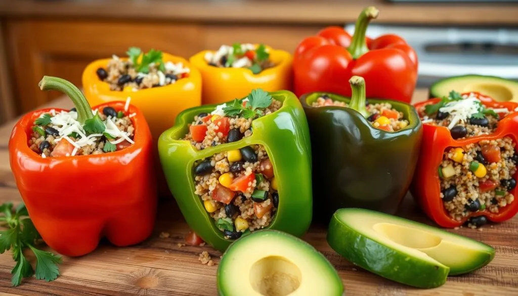 vegetarian stuffed bell peppers vegetarian stuffed bell peppers