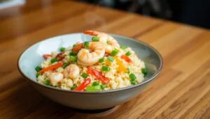 Cauliflower Fried Rice with Shrimp