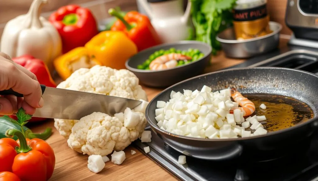 cauliflower rice preparation cauliflower rice preparation