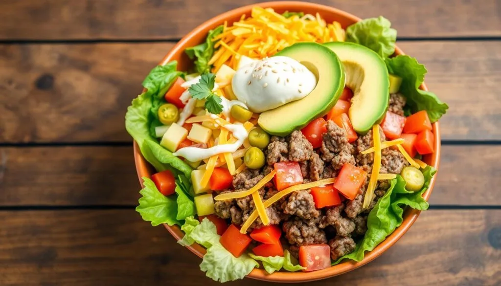 cheeseburger salad bowl