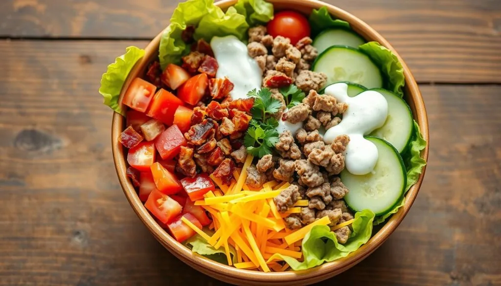 low carb salad bowl